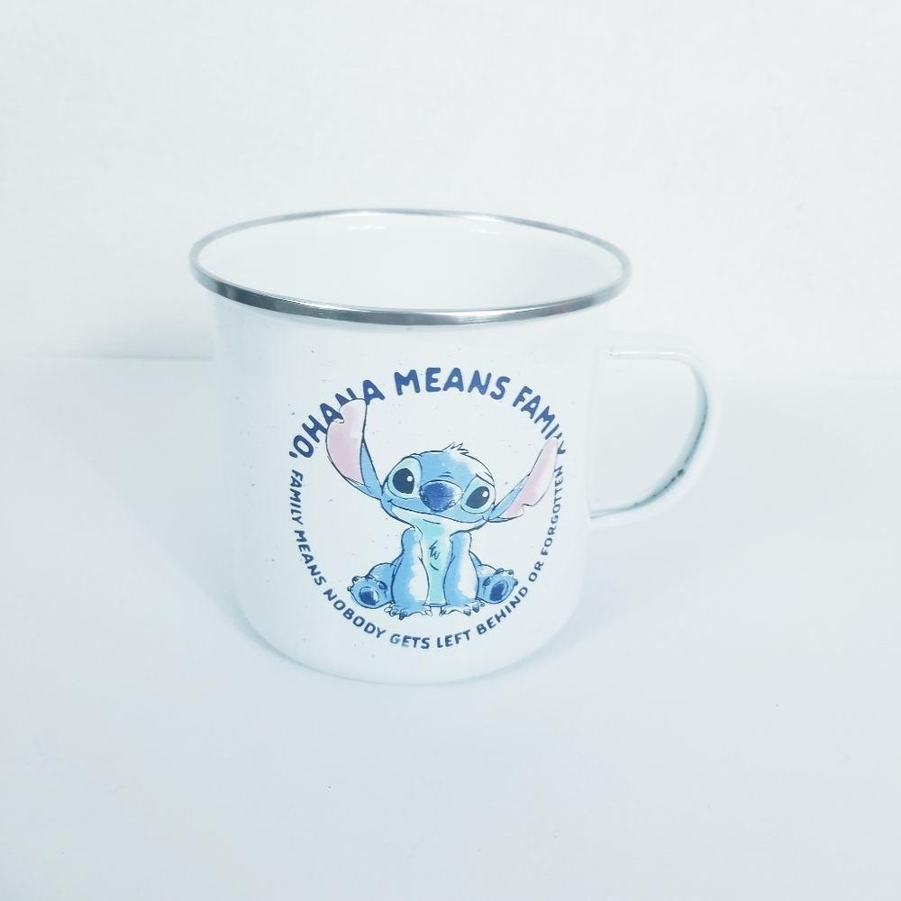 Disney Stitch Ohana Camper Mug NEW